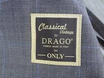 DRAGO ドラゴ　生地 ウール100％　suit スーツ　3シーズン　サイズ36　grey/チェック オンリー only 未使用品です_画像6