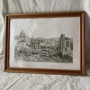 Rome Dans Sa Grandeur ブノワ 　プリント 　壮大なローマ　リトグラフ プリント 額縁 フレーム 絵画 