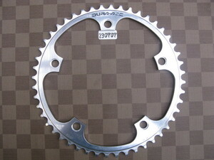 ピスト・競輪/NJS認定shimano【DURA-ACE】大ギア厚歯48T旧型美中古YA