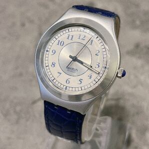 希少 美品 Swatch Irony 1996 YGS1002 腕時計 ブルー スウォッチ