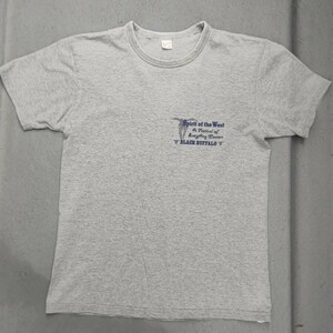 THE FLAT HEAD 半袖Tシャツ【38】グレー フラットヘッド 厚手Tシャツ