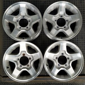 管理番号：S6-149【４本価格】【16x5.5J 5x139.7 ET+22 ハブ108】スズキSUZUKI純正・ジムニー等・店頭直接引取・下取り可能