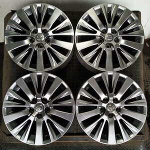 管理番号：Ｓ6-147【4本価格】【18×7.5J 5x114.3 ET+45 ハブ60】トヨタTOYOTA純正・20系 ヴェルファイア等・直接引取可能・下取り可能