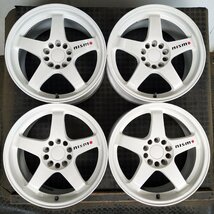 管理番号：S7-22【4本価格】【17x7.5J 5x114.3 ET+40 ハブ66】RAYS NISMO・シルビア スカイライン等・直接引取・下取り可能_画像1