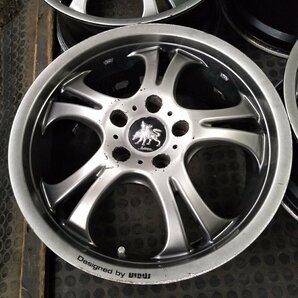 管理番号：S7-98【4本価格】【17x7J 5x114.3 ET+48 ハブ73】weds kranze ケルベロス・ノア ヴォクシー等・直接引取可能・下取り可能の画像4