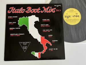 Italo Boot Mix Vol.8 LP zyx records GERMANY 5620 87年ITALO DISCO,Silver Pozzoli,Scotch,Laserdance,Attack,Swan,Linda Jo Rizzo,T.Ark