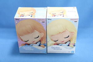 ディズニー Q posket(Qposket) sleeping Disney Characters Cinderella シンデレラ AB 2種セット★中古（未開封）