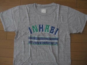 デッドストック インハビタントinhabitant 国産吊り編みTシャツ　グレーUS/M