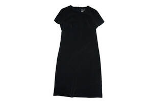  Agnes B black short sleeves One-piece oke- John through year polyester 40 2 point and more successful bid free shipping!