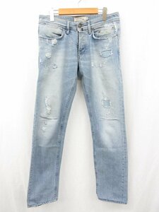 HH 美品 【シビリア シヴィリア SIVIGLIA】 クラッシュ×リペア加工 デニム (メンズ) size30 インディゴブルー P16EE1P0220JS412●29MP8267