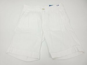 HH 美品 【ヤコブコーエン JACOB COHEN】 リネン混 薄手 ショートパンツ (メンズ) size28 ホワイト イタリア製 X0511340W ●29MP8273●