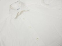 HH 【フライ FRAY】 ブロード生地 ピンホールカラー コットン長袖シャツ (メンズ) size15(3/4)/40 ホワイト イタリア製 ●29MK0992●_画像8