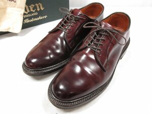 HH美品 【ALDEN オールデン】990 コードバン 外羽根 ドレスシューズ 紳士靴 (メンズ) size6.5E バーガンディー系 ●18HT2022●