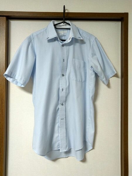 MALE&CO. ノーアイロンシャツ Mサイズ 半袖シャツ ボタンダウンシャツ 備品