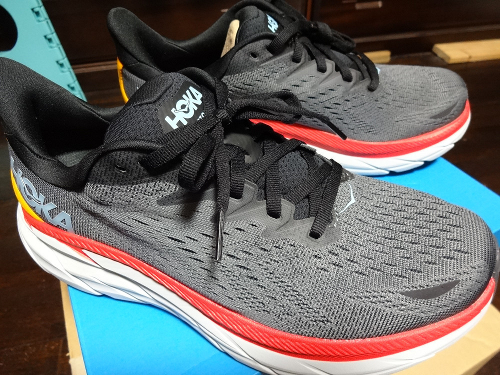 未使用 送料込】 HOKA oneone Clifton 8 Wide クリフトン 8 ワイド