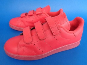 12709■美品 16年製 adidas stansmith CF COMFORT RED アディダス スタンスミス コンフォート 赤 ベルクロ ベルト 25 cm S80043