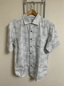 [TAKEO KIKUCHI] Takeo Kikuchi short sleeves shirt white gray series 2 Y1263