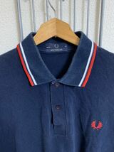 ［FRED PERRY］フレッドペリー ポロシャツ 半袖　ネイビー系　106cm Y1325_画像3