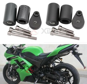 【送料無料】カワサキ Ninja ニンジャ ZX-6R ZX-6RR ZX636 2007 2008 フレームスライダー エンジンガード 保護