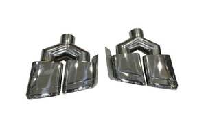 2 сolor selection possible BENZ Benz E Class W212 4 pipe out muffler cutter AMG style E63 look 2 piece set 