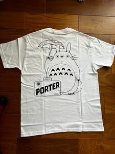 半袖Tシャツ　porter となりのトトロコラボ　Mサイズ　ホワイト　新品未使用　POTR保存袋つき