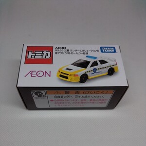 トミカ　AEON 三菱　ランサーエボリューションⅣ 南アフリカパトロールカー仕様