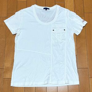 AVIREX 半袖Tシャツ ポケットTシャツ カットソー Lサイズ　ホワイト