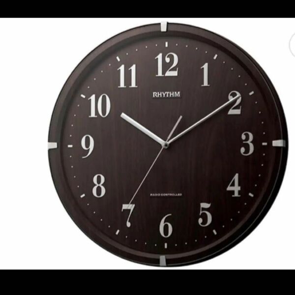リズム時計 RHYTHM 電波 掛け時計 ライブリーアリス ブラウン 新品　 壁掛け時計　 掛時計　新品