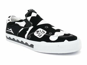 LAKAI (ラカイ) スリッポン シューズ スニーカー LAKAI OWEN VLK BLACK/WHITE SUEDE (27cm) スケボー SKATE SK8 スケートボード