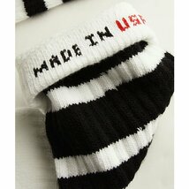 SkaterSocks (スケーターソックス) ロングソックス 靴下 Knee high White tube socks with Black stripes style 3 (22インチ)_画像3