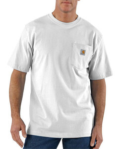 CARHARTT (カーハート) US Tシャツ (K87) Workwear Pocket T-Shirt White ホワイト (M) ポケット付き 無地