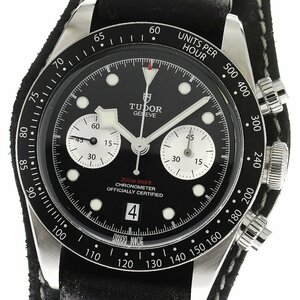 チュードル TUDOR 79360N ブラックベイ クロノ デイト 自動巻き メンズ 良品 箱・保証書付き_744052