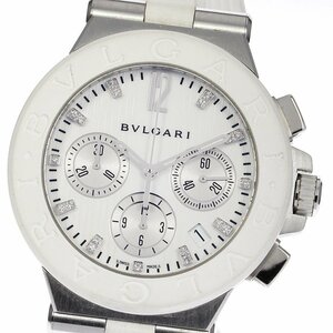 【BVLGARI】ブルガリ ディアゴノ デイト クロノグラフ DG40SCH 自動巻き メンズ_716769【ev20】