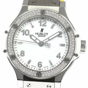 ウブロ HUBLOT 361.SE2010.RW.1104 ビッグバン スチール ダイヤモンド クォーツ レディース 美品 _758856