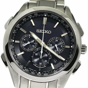 セイコー SEIKO SAGA197/8B92-0AA0 ブライツ フライトエキスパート ソーラー電波 メンズ 良品 箱・保証書付き_761281【ev10】