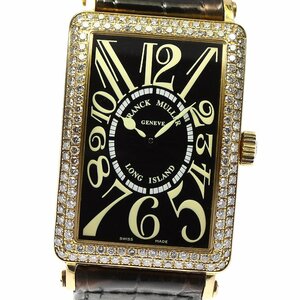  with translation Franck Muller FRANCK MULLER 1000SCD Long Island K18YG diamond bezel self-winding watch men's box attaching _759645