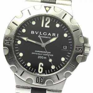  ремень есть перевод BVLGARY BVLGARI SD38S Diagono скуба Date самозаводящиеся часы мужской _764087