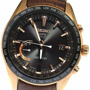 セイコー SEIKO SBXB096/8X22-0AG0-2 アストロン デイト ソーラー電波 メンズ 良品 _762581【ev15】