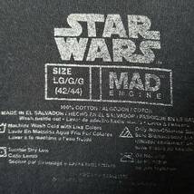 スターウォーズ ベビーヨーダ Tシャツ ブラック キャラクター 半袖 古着 Lサイズ_画像6