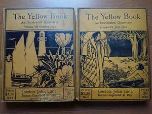  Via z Lee after [ yellow book 1895 VI VII]2 pcs. set Oscar * wild . case .. after Henry * James /kenes* Graham / navy blue da-