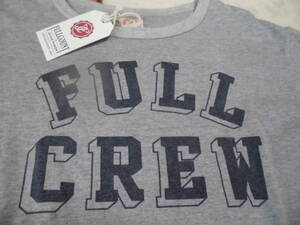 ■　フルカウント　Tシャツ　FULL CREW　グレー　サイズ36　タグ付き　新品未使用　　　　　　　　　　　送料250円～