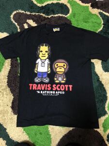 A BATHING APE X TRAVIS SCOTT SIZE S アベイシングエイプ tシャツ