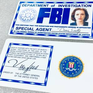 ☆ アメリカ 人気 SF系 ドラマ グッズ エックスファイル The X-Files ダナ スカリー ジリアン アンダーソンさん FBI IDカード ☆の画像4