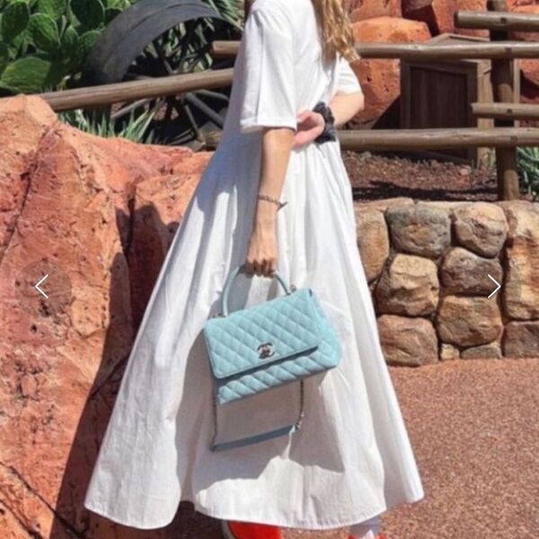 ワンピース Combination maxi dress