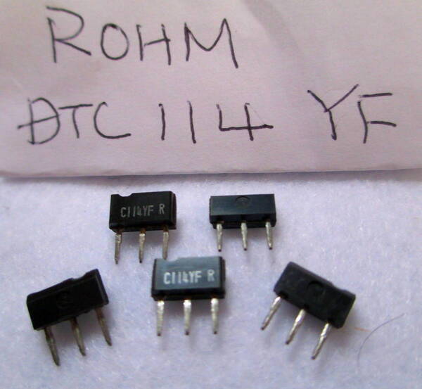 【ローム】DTC144-YF デジタルトランジスタ(PNP-100mA-50V)=35個組