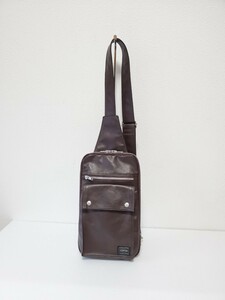 定価28,600 中古美品 PORTER ポーター FREE FREE STYLE SLING SHOULDER BAG フリースタイル ショルダーバッグ E95 品番707-06127