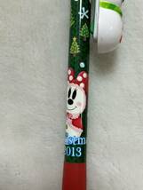 【即決】TDR ディズニー クリスマス 2013 ボールペン バラ ミッキー　 雪だるま_画像2