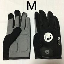 ☆ 新品!!　サイクルグローブ （アンチスリップゲルパッド付き） 黒 × 白　Ｍ ☆_画像1