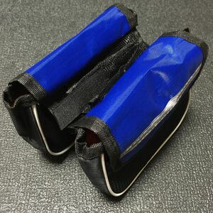  new goods * special price! bicycle frame top tube bag black × blue 