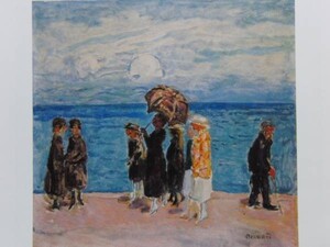 Pierre Bonnard、Promeneurs au Bord de la Mer、希少画集より、新品額装付、送料込み、iafa.